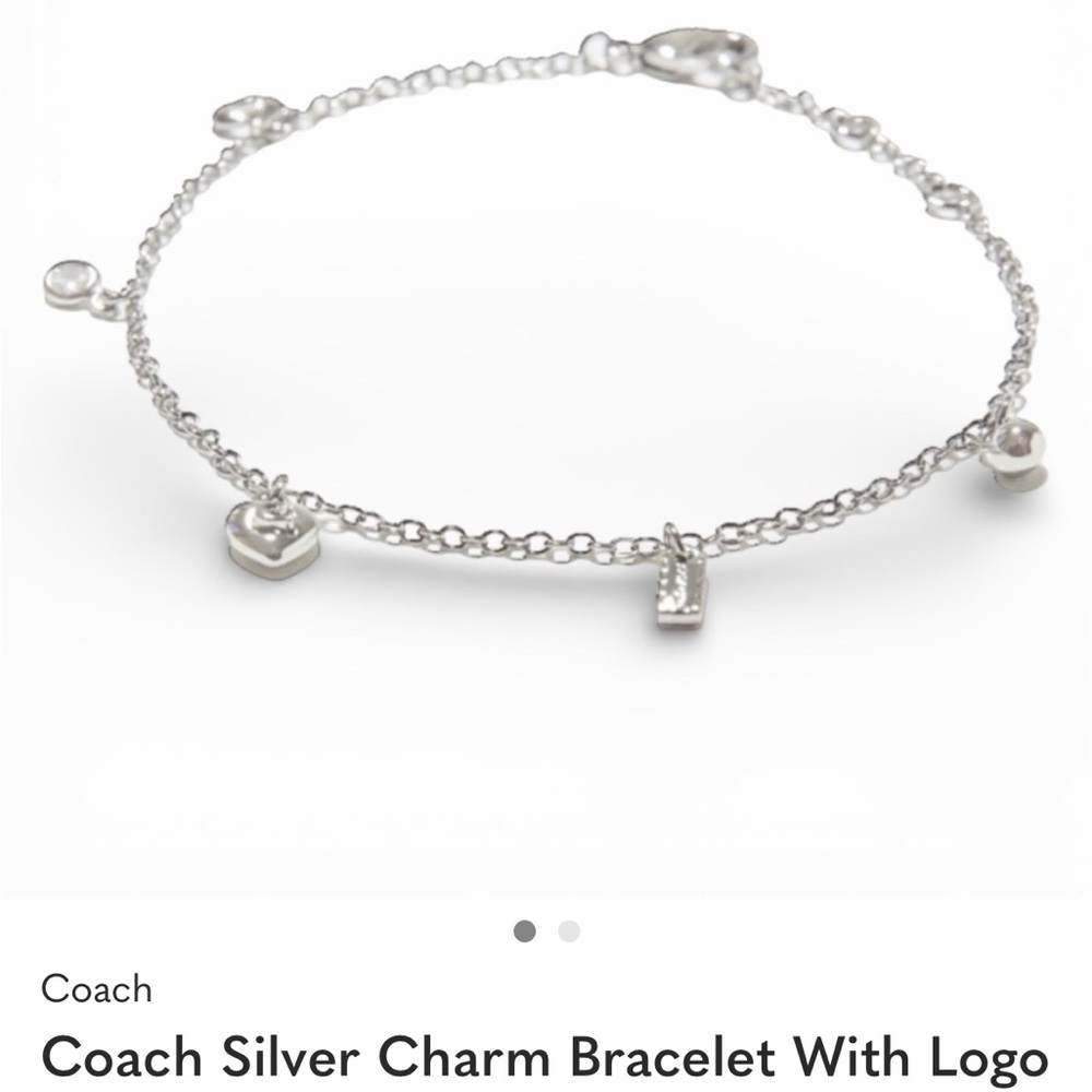 Coach Dainty Silver charm bracelet Everyday wear